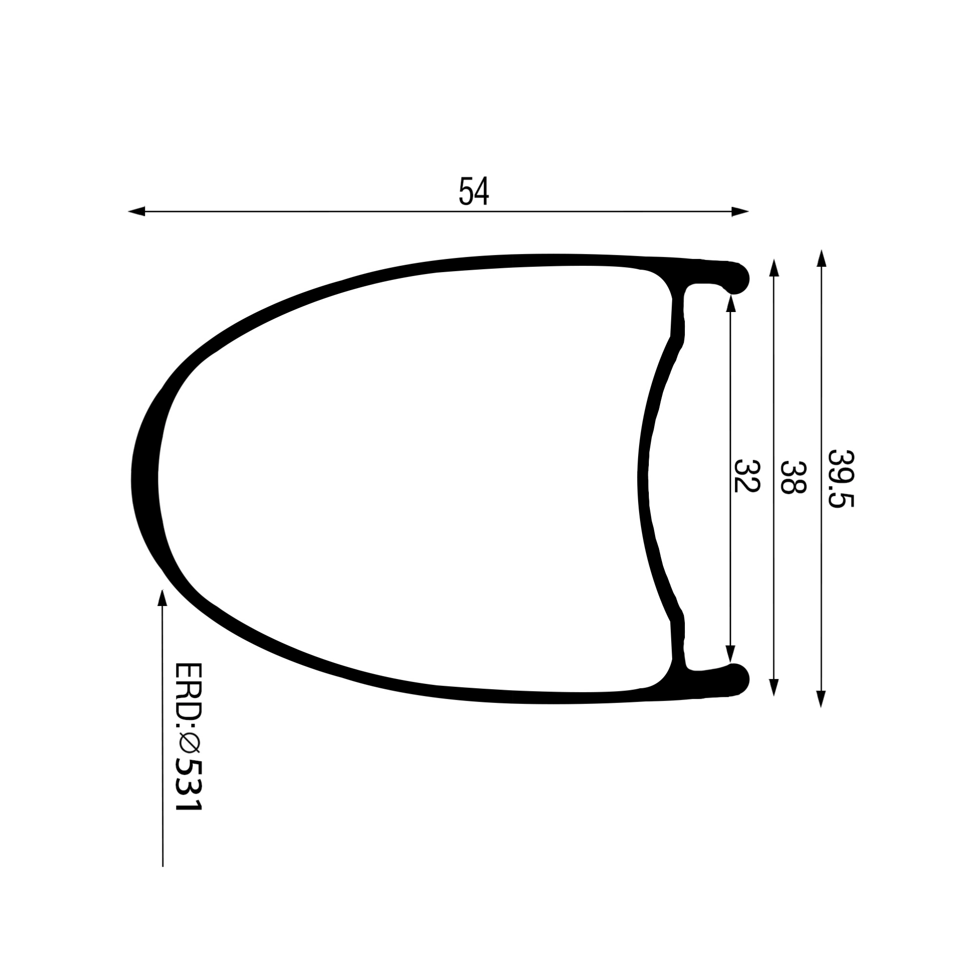 NOSIG Gravel 54高32内宽碳纤维轮组